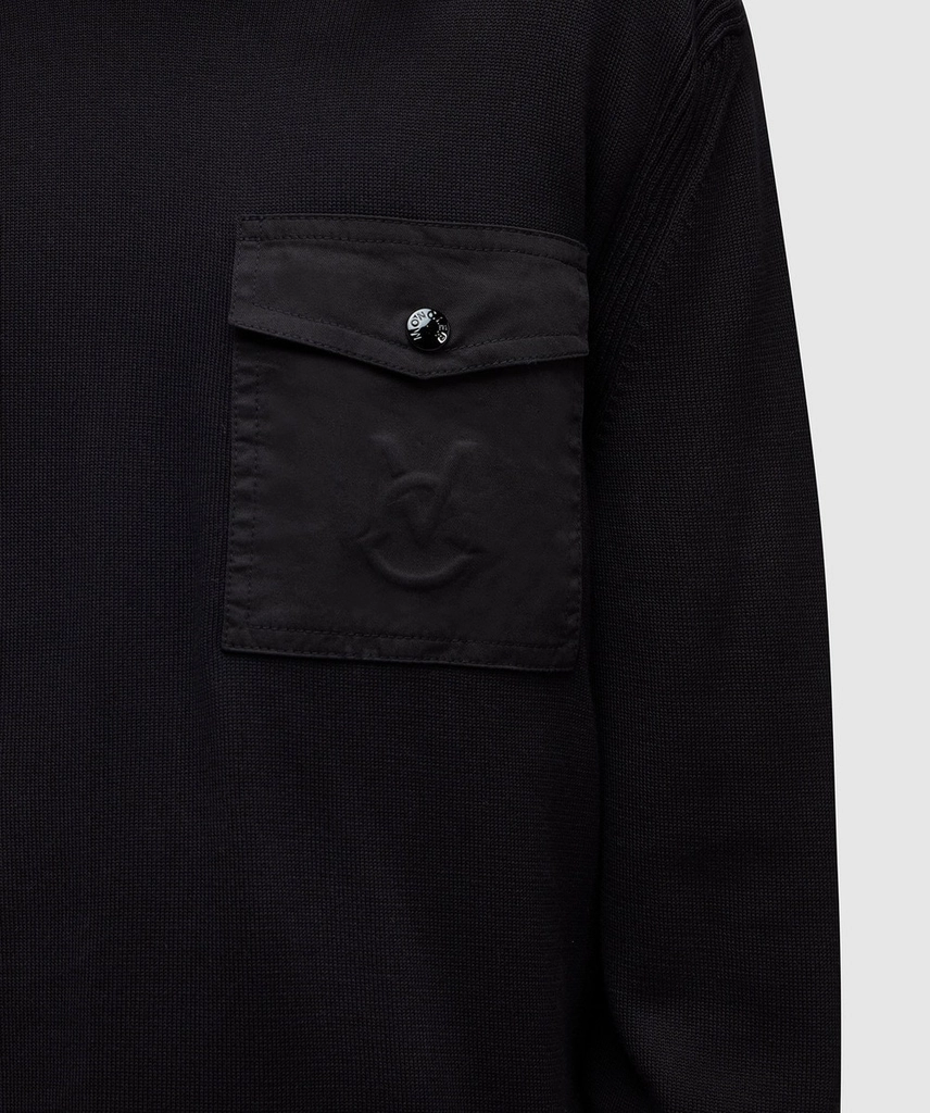 Moncler Embossed logo pocket knit