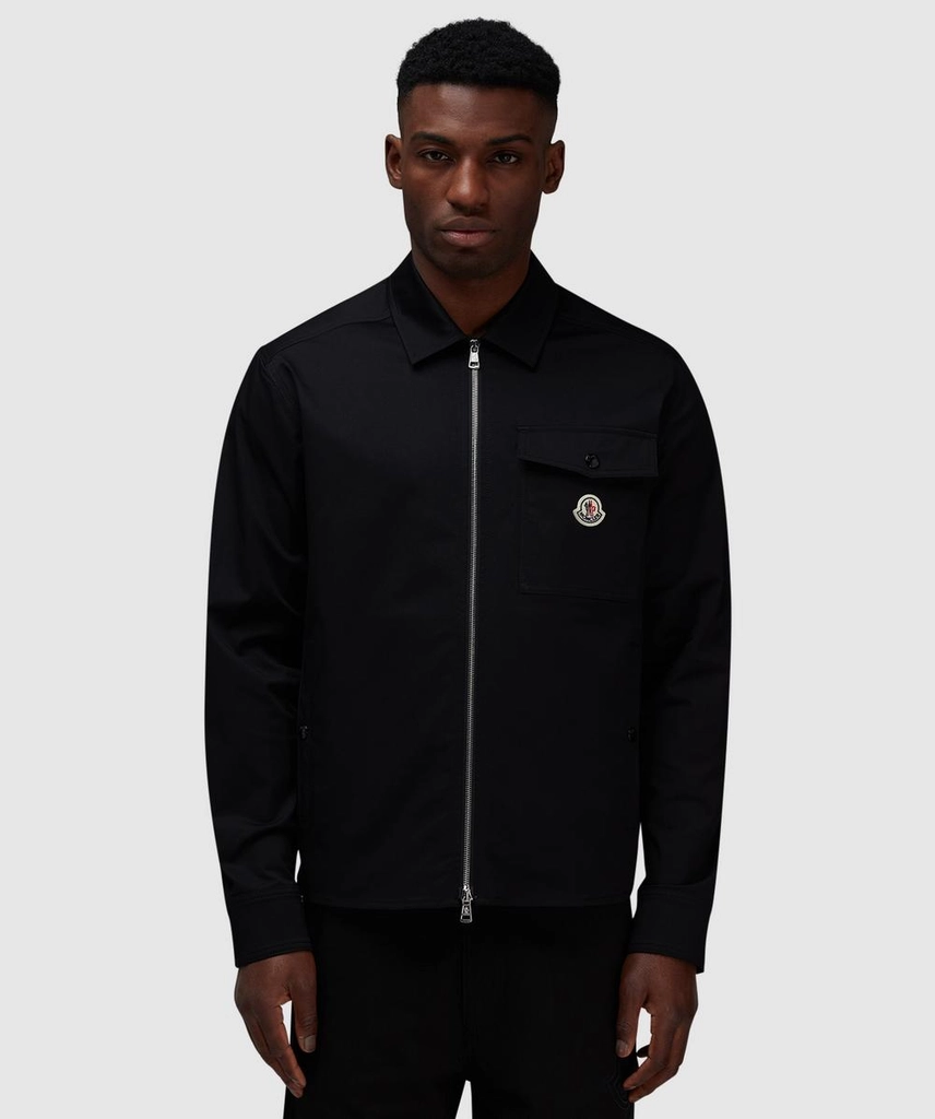 Moncler Canvas Zipped Shirt (Black - Xl) - Size XL