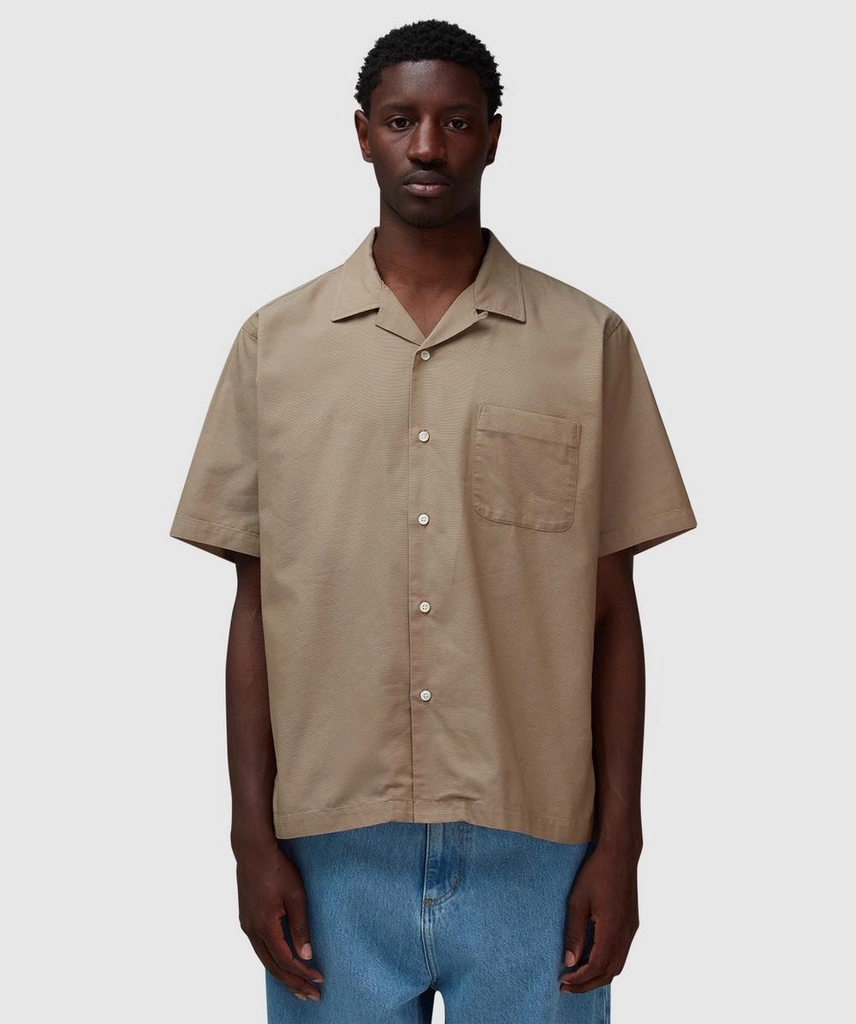 Nanamica Panama Shirt (Beige - S) - Size S